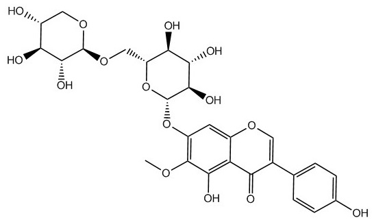 鸢尾黄素-7-o-木糖基葡萄糖苷  231288-19-0