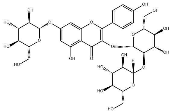 山柰酚-3-o-槐二糖-7-o-葡萄糖苷_55136-76-0