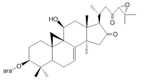 升麻酮醇-3-o-a-l-拉伯糖苷结构式图