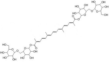 西红花苷i结构式图